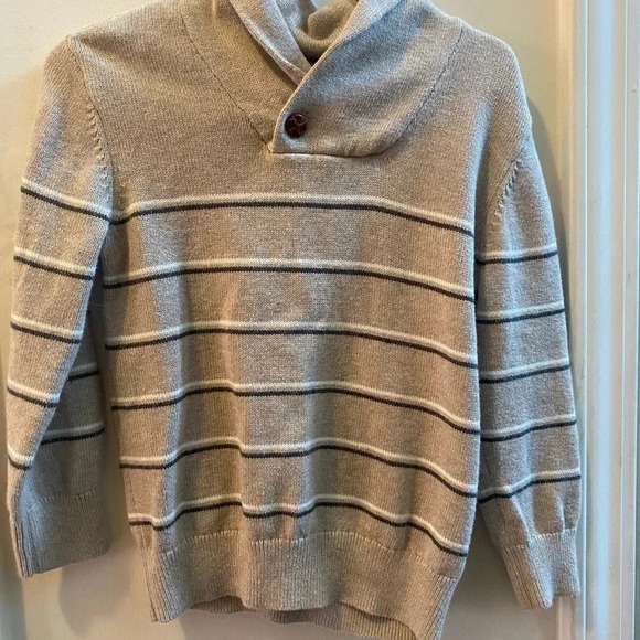 Hope & Henry Shawl Collar Organic Cotton Sweater - Picture 3 of 7